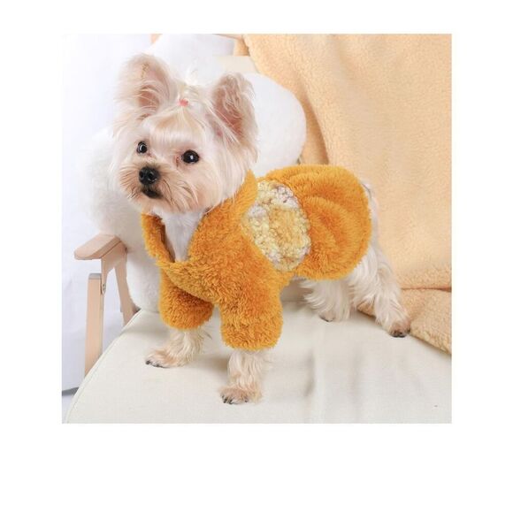 NEW Dog Sweaters Dress Hoodie Fuzzy Fleece Puppy M - Picture 9 of 9